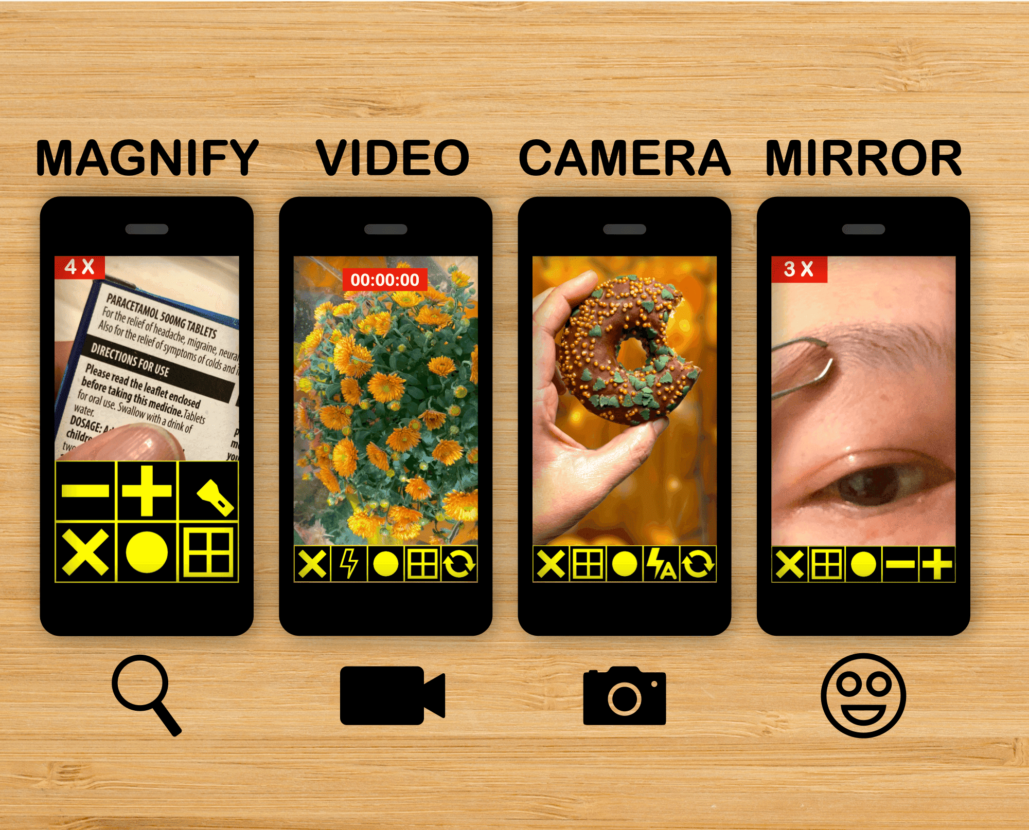 Large Print Cam App