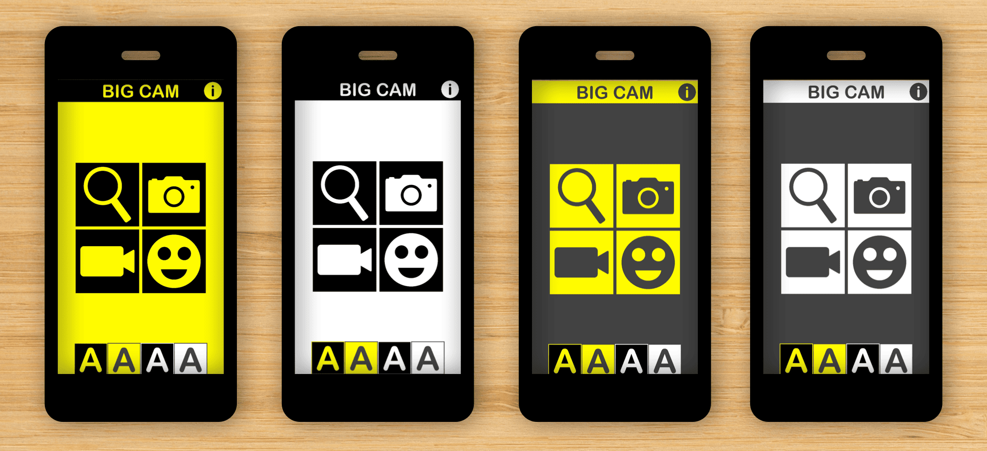 Big Cam is a Large Print Camera App For iPad and iPhone