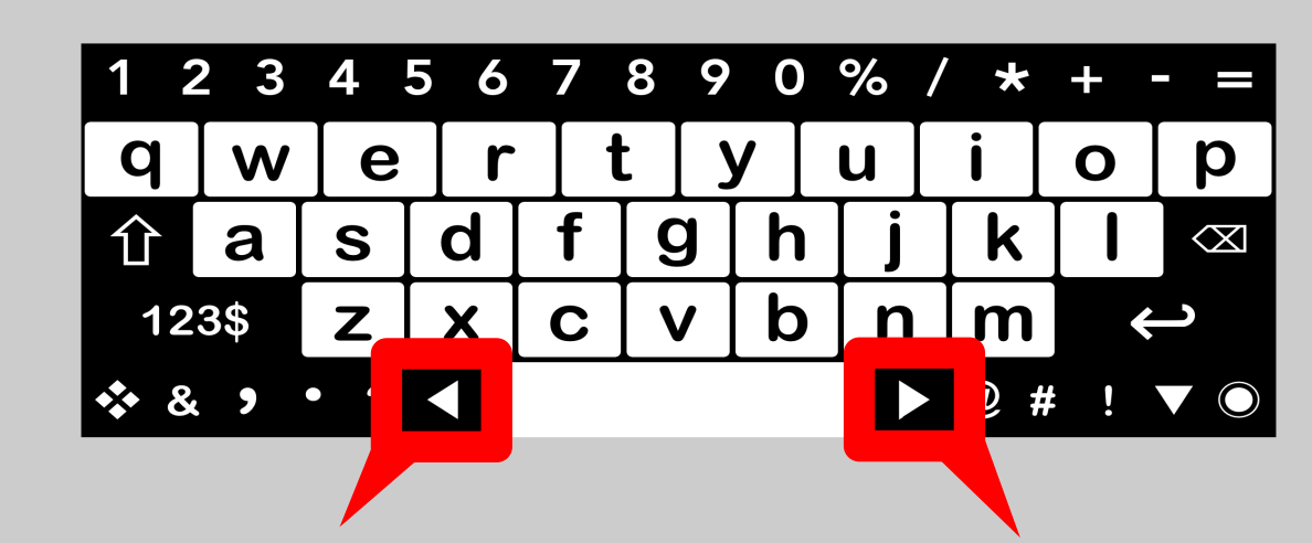big keys lets you skip letters to amend letters instead of re-typing the whole word.
